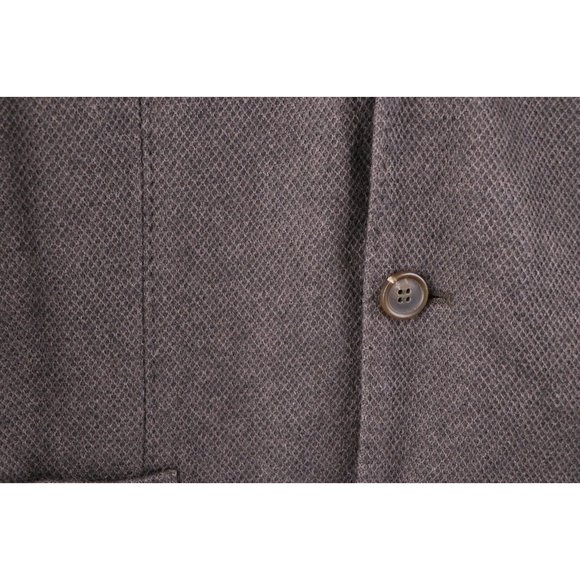 Phineas Cole 3 Button Silk Cashmere Double Vent Sport Coat Jacket Brown - Picture 4 of 10